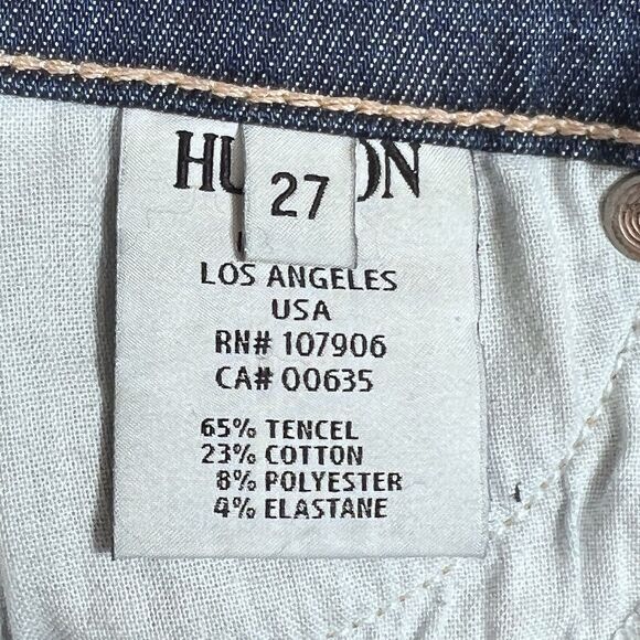 HUDSON Juliette Jeans Womens Size 27 Blue Refine Super Skinny Jeans Zip Front - Picture 13 of 15